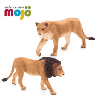 Mojo Fun動物模型-不怕河東獅吼組合(公獅+母獅)