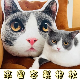 ☆米克喵☆客製化寵物抱枕 訂製寵物3D照片 狗狗貓咪照片