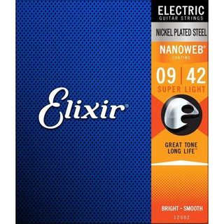 Elixir NANOWEB 12002 (09-42) 薄膜 防鏽鍍膜 電吉他弦[唐尼樂器]