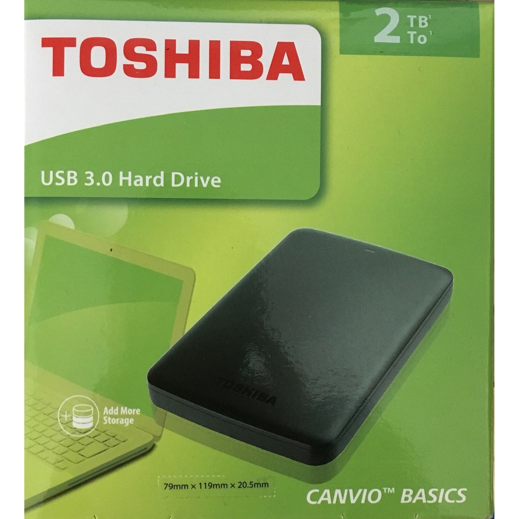 Toshiba 黑靚潮II 2TB USB3.0 2.5吋行動硬碟