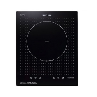 櫻花【EG2120GB】單口IH感應爐(220V)(全臺安裝) 大型配送