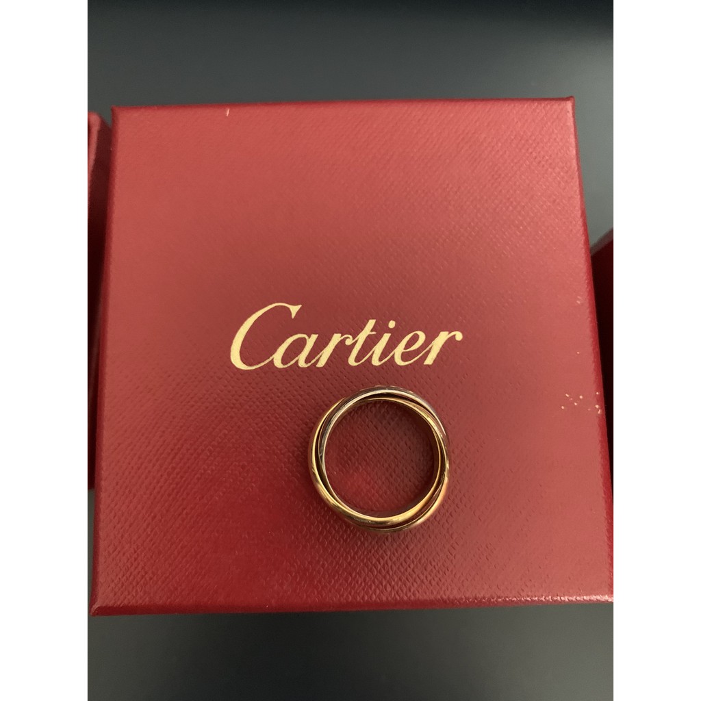 Cartier 卡地亞 TRINITY戒指，經典型款 三環戒