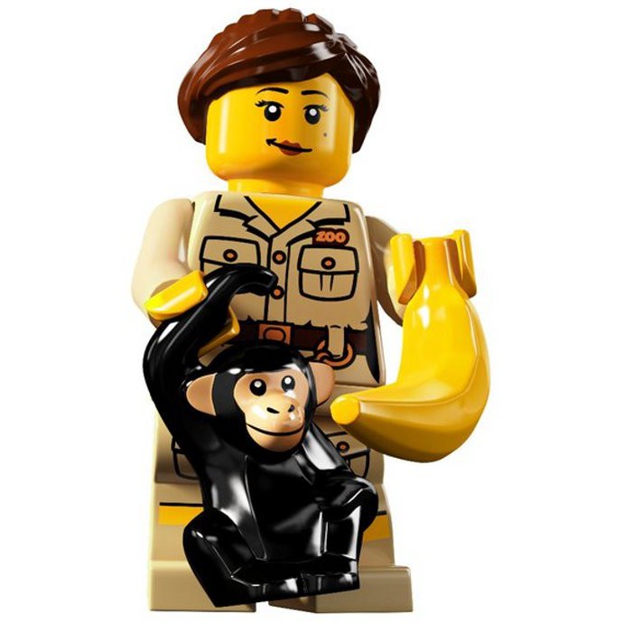 ||一直玩|| LEGO 5代人偶 8805 #7 動物管理員 Zookeeper