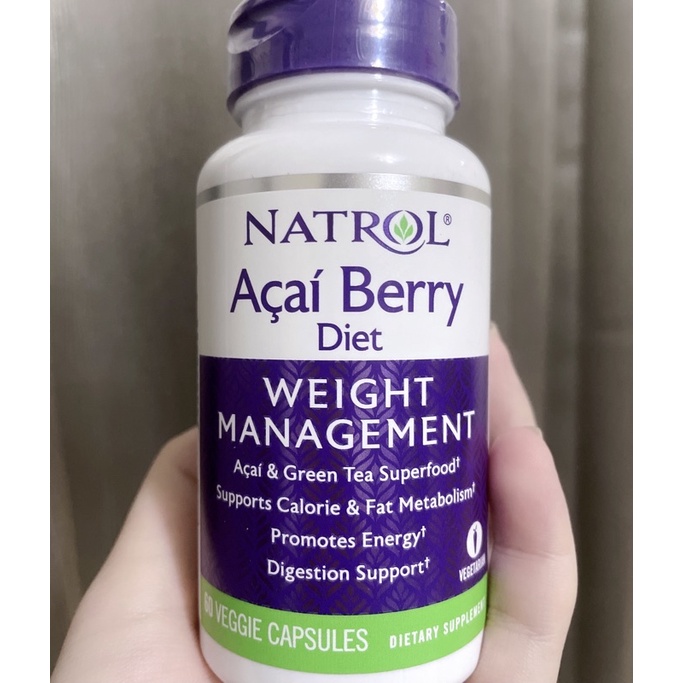 【最便宜!安心大吃!體重管理~窈窕纖女】巴西莓綠茶Natrol美國Acai Berry1000mg60顆白腎豆甲殼素澱粉