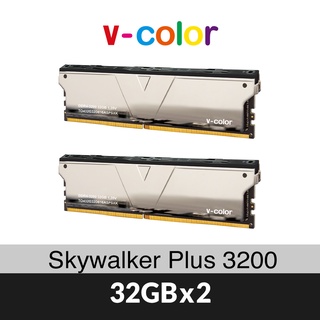 v-color 全何 Skywalker Plus 系列 DDR4 3200 64GB(32GBX2) 桌上型超頻記憶體