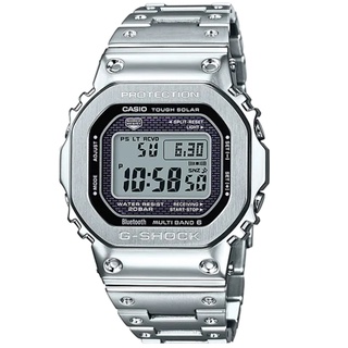 【CASIO】G-SHOCK 全不鏽鋼方塊錶 太陽能電波x藍芽連結 GMW-B5000D-1 臺灣卡西歐公司貨
