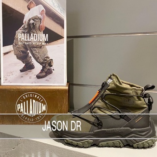 JASON DR (免運) PALLADIUM OFF GRID HI ZIP WP+輪胎潮鞋墨綠77169-309