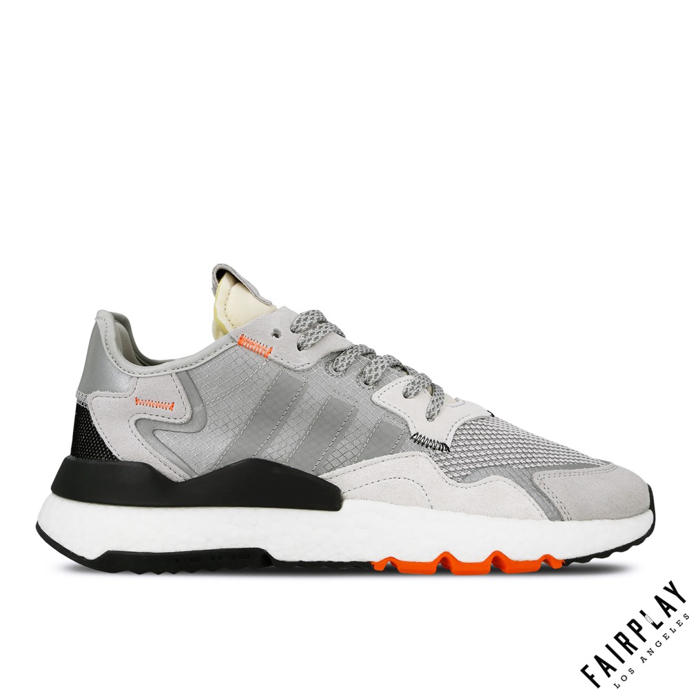 Adidas Nite Jogger 灰 男鞋 低筒 輕量 復古 反光 夜光 運動鞋 慢跑鞋 王嘉爾 DB3361