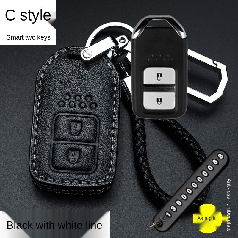 本田汽車鑰匙套CRV5鑰匙包CRV5.5 3 4 5代鑰匙殼HRV K12 K14鑰匙扣 鑰匙保護套Yage city