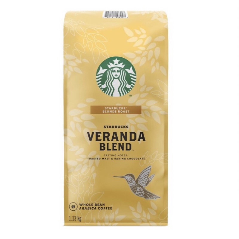 免運 最新效期 好市多 Starbucks Veranda Blend 黃金烘焙綜合咖啡豆 1.13公斤