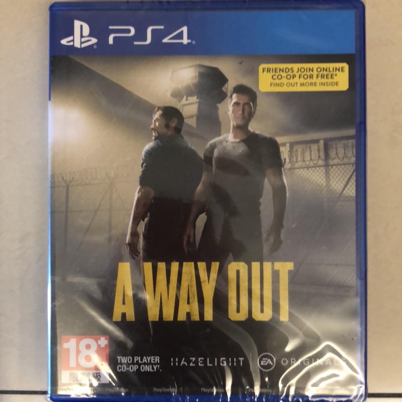 PS4 A WAY OUT 逃出生天 越獄拍檔