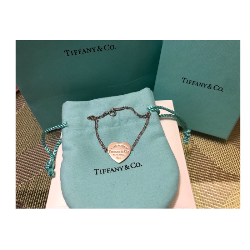 Tiffany系列925純銀心型手鍊