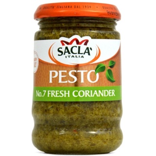 即期促銷【Sacla】香菜青醬Coriander Pesto(190g) 有效日期2024/07/31