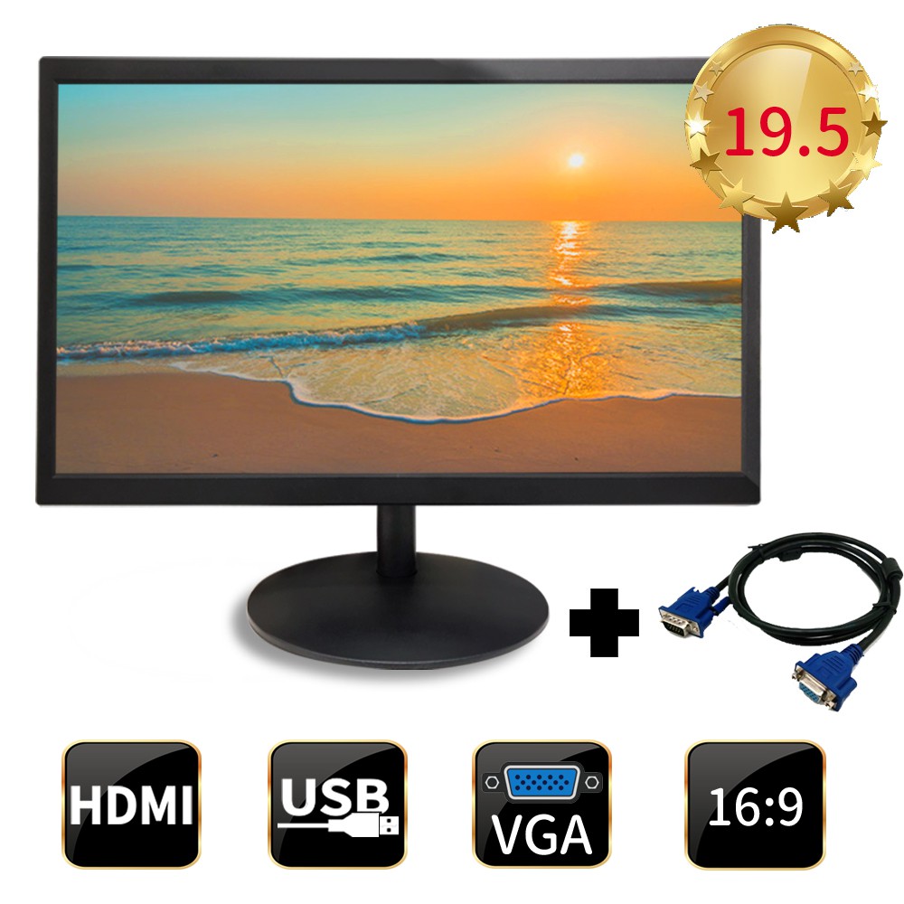 全新 超低價庫存品 19.5吋 液晶螢幕 電腦螢幕 顯示器 可接電視盒 買就送HDMI線