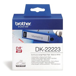 Brother DK-22223 白底黑字 50mm 原廠連續標籤帶 耐久型紙材