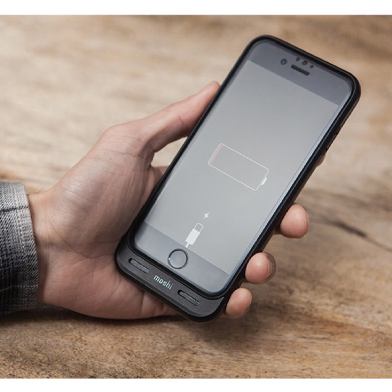 Moshi Ionsuit For Iphone 7 8 可拆式電池殼擴音殼行動電源手機殼充電殼防摔殼 蝦皮購物