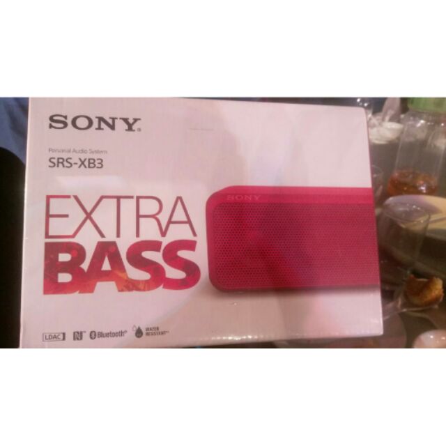 【Sony】 Extra Bass SRS XB3 藍芽喇叭