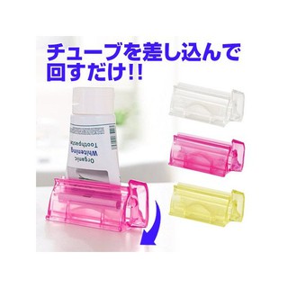 現貨【霜兔小舖】日本製 Like-it 牙膏擠壓器 洗面乳 白色 藍色 粉色 日本代購