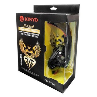 KINYO EM-3651 超重低音立體聲耳機麥克風