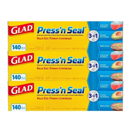 Costco好市多官網🚚宅配直送 Glad Press’n Seal 強力保鮮膜 3入 一組3入$585 可刷卡