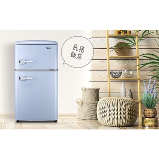 TECO 東元 R1086B 復古式 天空藍 雙門 86公升冰箱 小鮮綠系列