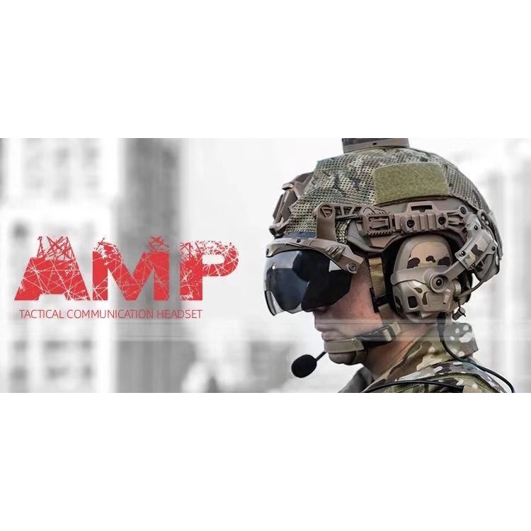 FCS AMP 戰術通信耳機｜主動降噪 × 環境音感知｜戰術通訊專業之選｜K.T.Tactical 鎧德