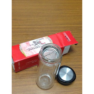 馬麻雜貨 全新未使用 雙層 保溫 玻璃壺 隨手杯 泡茶 飲料 牛奶 咖啡 耐熱 耐冷不留水滴