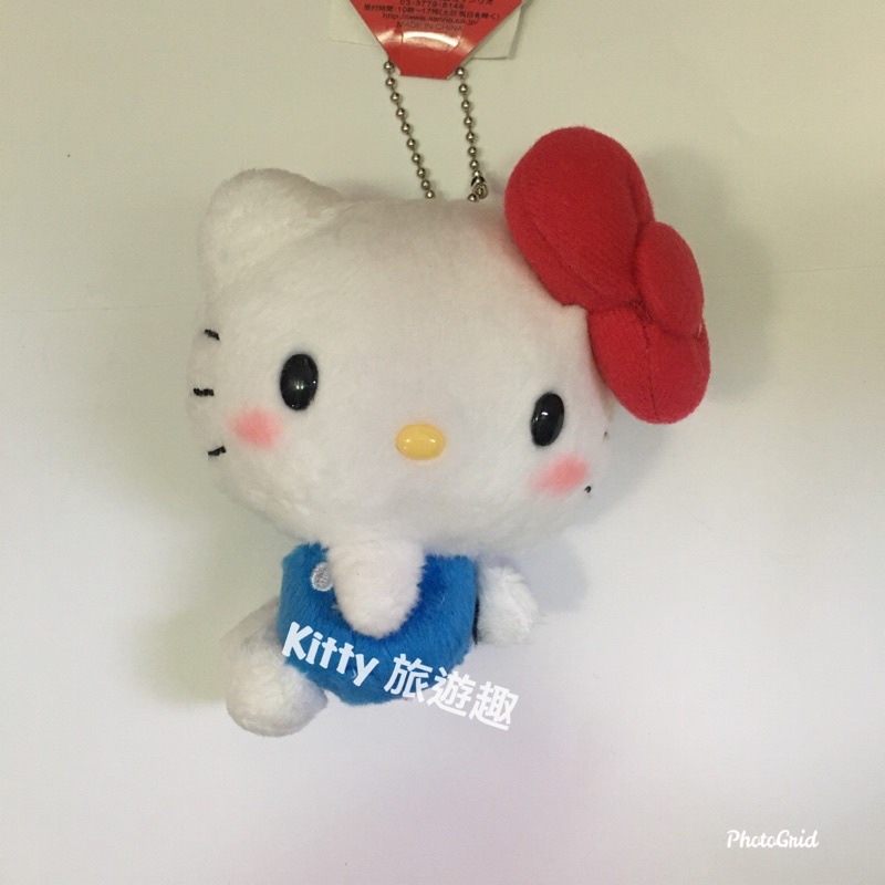 [Kitty 旅遊趣] Hello Kitty 絨毛玩偶吊飾 絨毛娃娃吊飾 凱蒂貓 皮包吊飾 側身