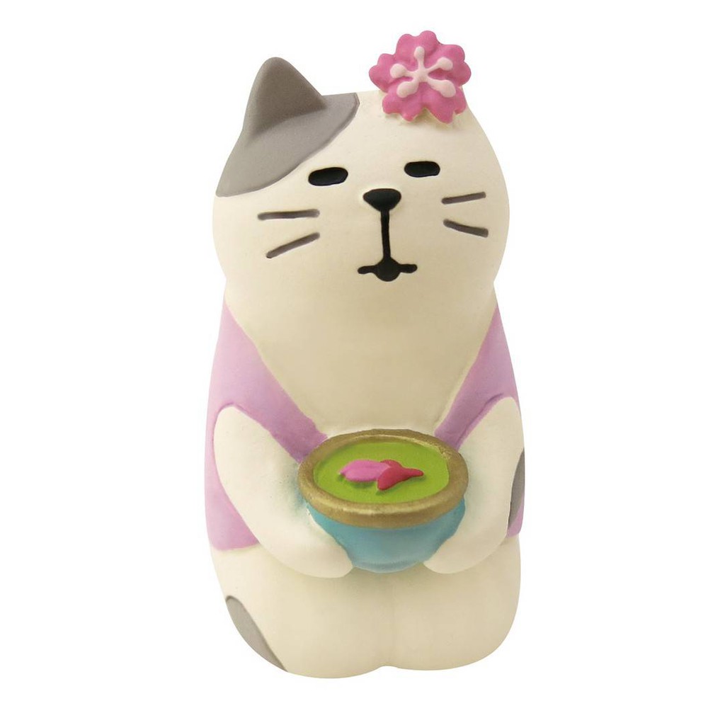 DECOLE Concombre Sakura Tea Cat 造型擺飾 誠品