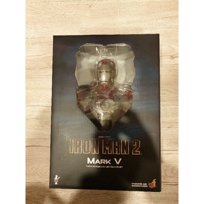 Hot Toys 絕版全新1/4鋼鐵人馬克5 Iron man MK5 半身胸像