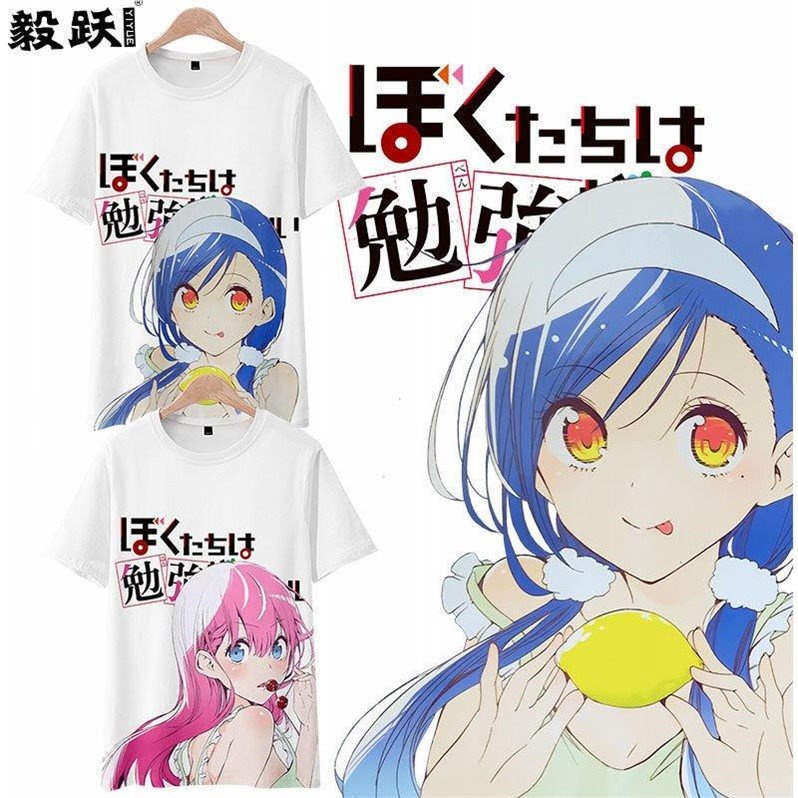 我們無法一起學習短袖t恤古橋文乃唯我成幸動漫周邊二次元衣服潮 蝦皮購物