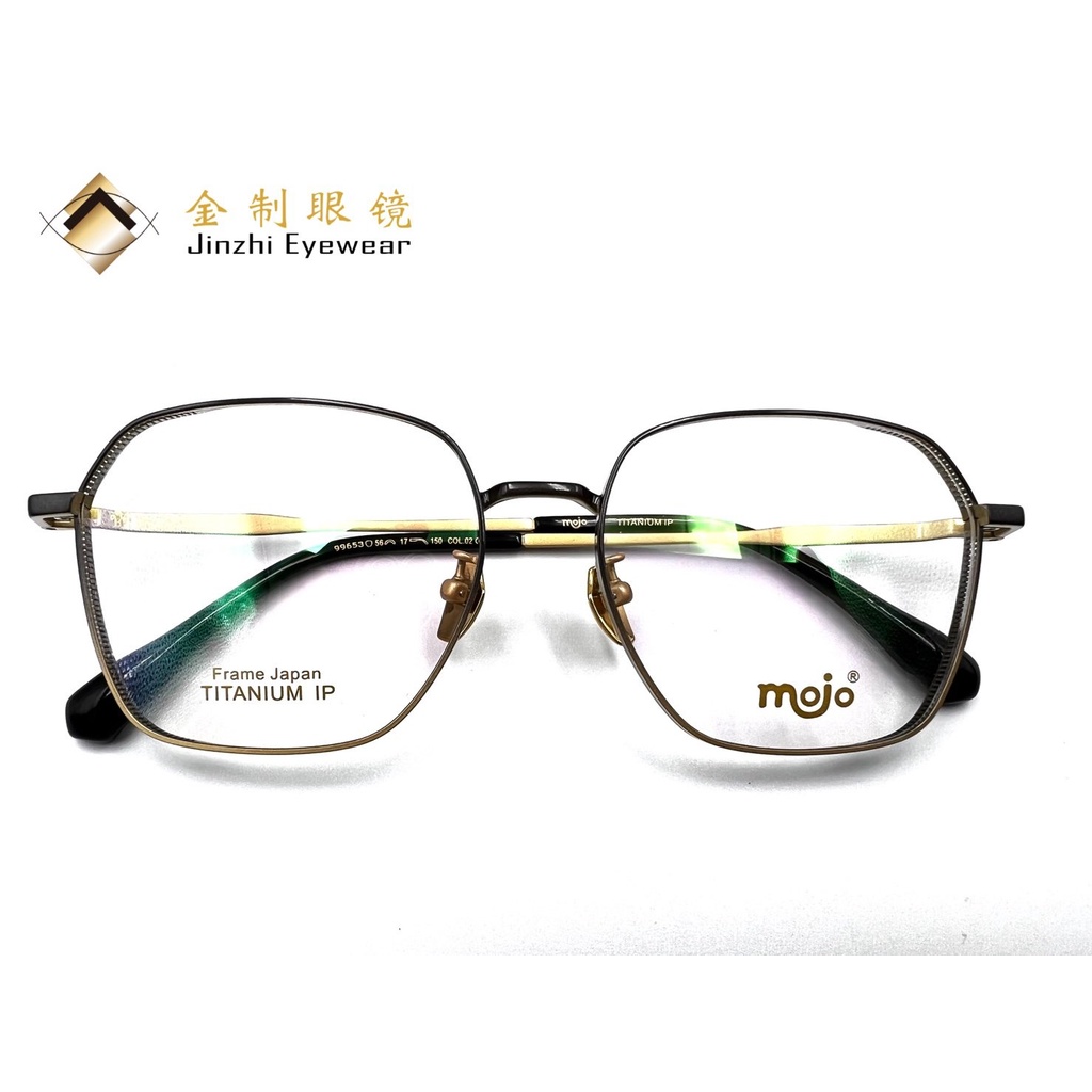 時尚韓系眼鏡【MOJO】金屬大方框/潮流眼鏡/大頭型眼鏡/穿搭眼鏡/金制眼鏡