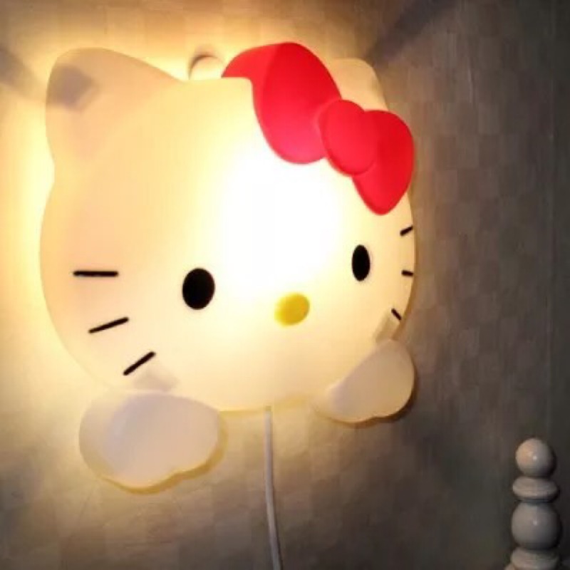 可愛凱蒂貓hello kitty 臥室裝飾檯燈 床頭壁燈小夜燈