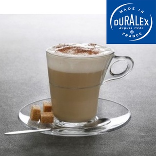 【Duralex法國強化玻璃杯】Caprice & Gigogne Cup+Saucer 220ml 杯+盤 6入組