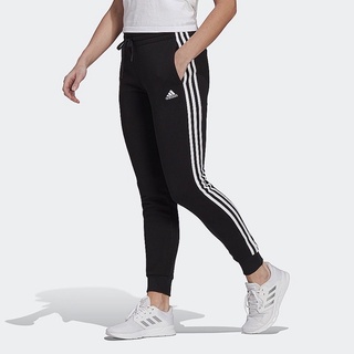 DY• ADIDAS 3S FL C PANT 長褲 黑色 三條線 抽繩 縮口 基本款 運動休閒 女款 GM5551