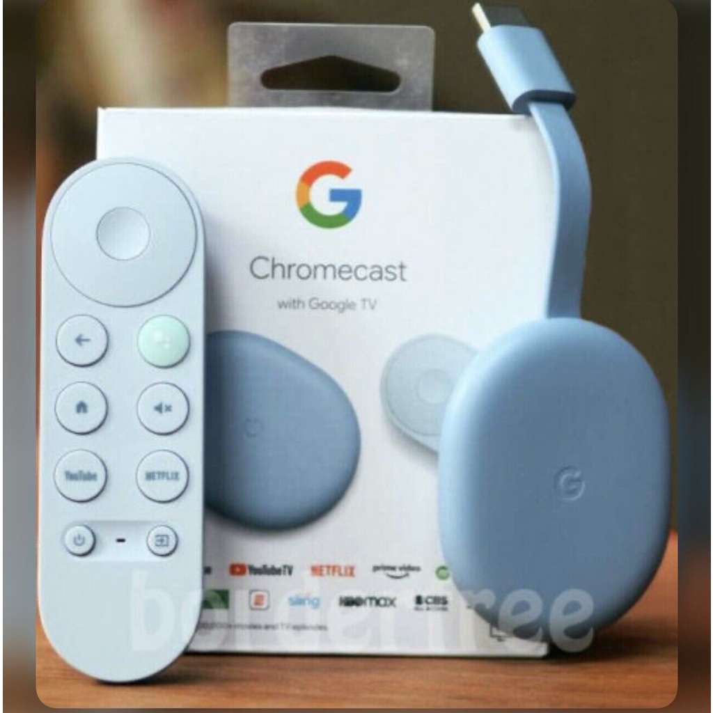 【全新現貨】美國Google Chromecast with Google TV 4K 第四代 全新未開封(天空藍)