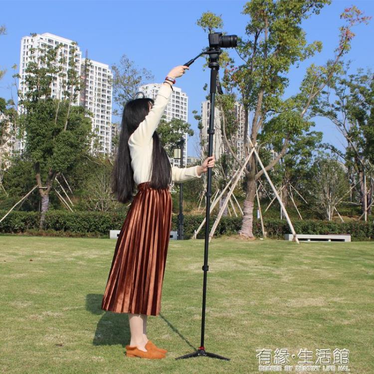 🌈台灣公司＋發票🌈攝影機支架 攝像獨腳架單眼相機支架液壓云台DV攝影單架支撐腳單腳架