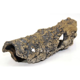 小郭水族-ISTA 伊士達【陶瓷樹洞 22*8*7cm】IF-396 陶甕 樹孔 蝦屋 米蝦 水晶蝦 蘇蝦 異型 躲藏