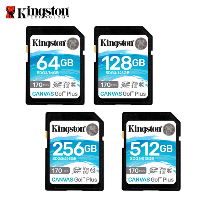 金士頓 Kingston Canvas Go!Plus 64G 128G 256G UHS-I U3 4K 高速記憶卡