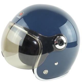 K-803W-A6 石墨灰 飛行帽 W鏡銀箔小可愛復古型 全可拆內襯 W造型鏡 安全帽