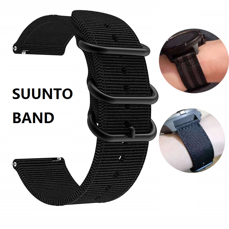 Suunto 9 7 / 9 Baro 銅帶運動手腕 HR 的尼龍錶帶, 適用於 Suunto D5 快速釋放錶帶帆布錶