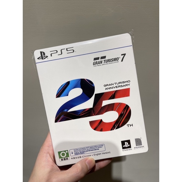 PS5跑車浪漫旅7 25週年紀念版 gt7 台灣公司貨 25週年 ps5遊戲片 內含ps4 遊戲兌換碼及特典