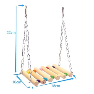 台灣優品 龍貓松鼠倉鼠鳥玩具吊橋鸚鵡爬梯啃咬雲梯樓梯牡丹玄鳳鳥籠鞦韆 PnBv