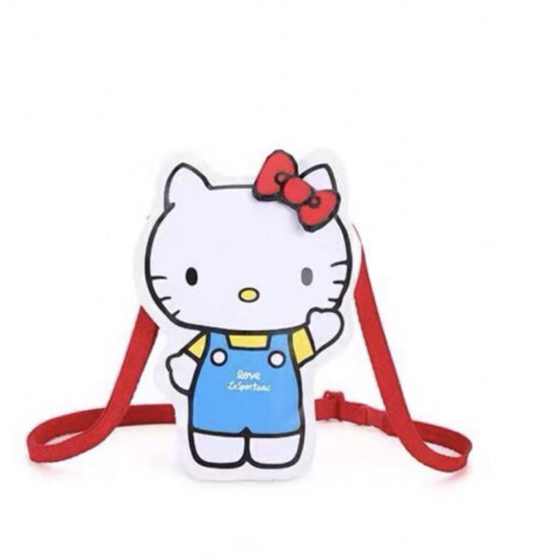 🌸歐夏蕾媽貓屋🌸新款Lesportsac &amp;kitty聯名造型斜背包手拿包零錢包（現貨）