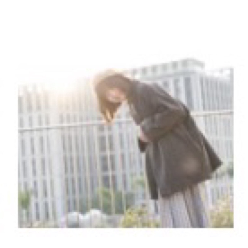 [全新]Midori綠-日本🇯🇵羊毛繭型大衣外套(咖)