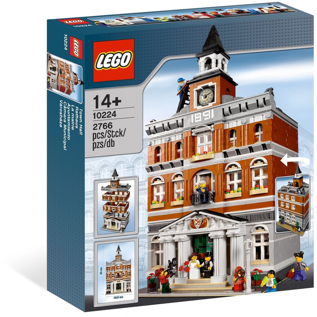 [正版][無盒][特價]全新現貨未組 無盒 有說明書 LEGO 10224 市政廳 樂高 城市街景 Town Hall