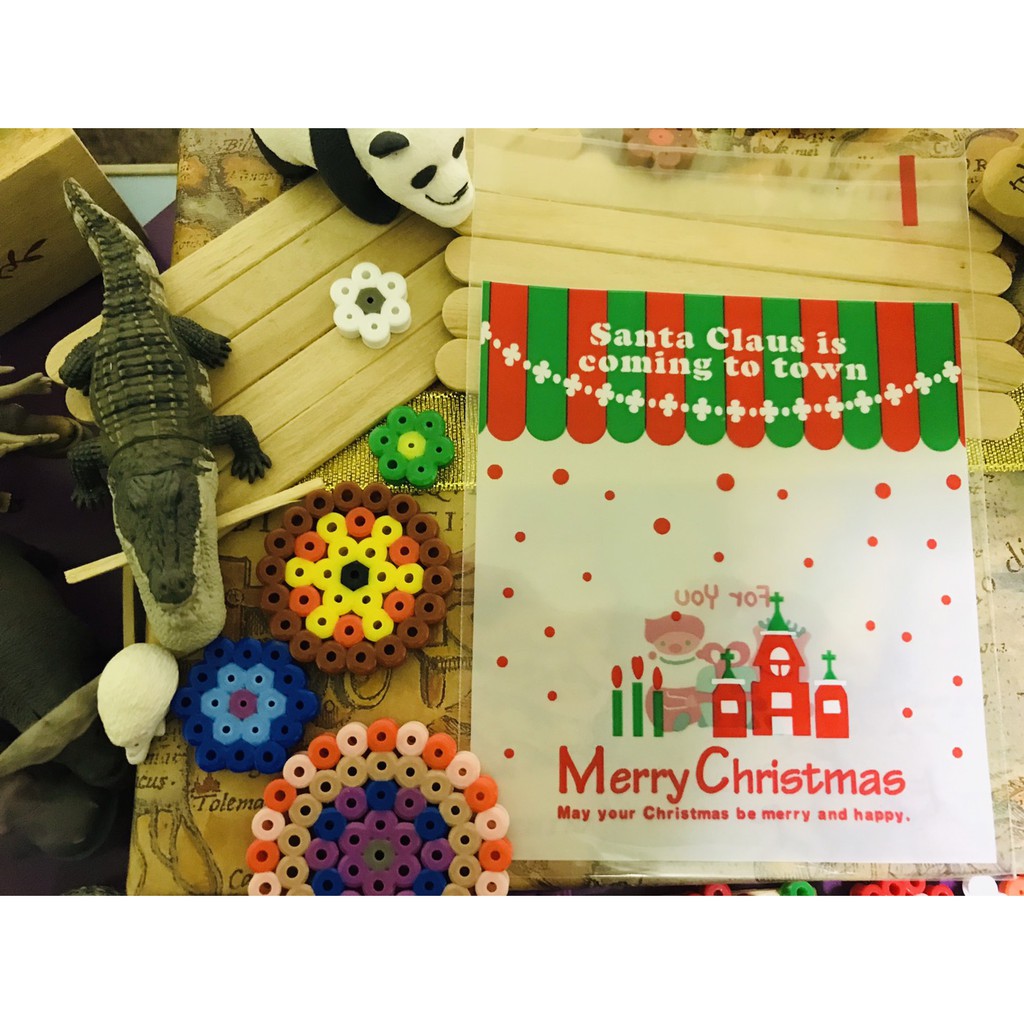 Merry Christmas 自黏袋  糖果袋 點心袋 烘焙包裝袋 禮品袋 禮物袋 手工皂 餅乾 婚禮包裝袋