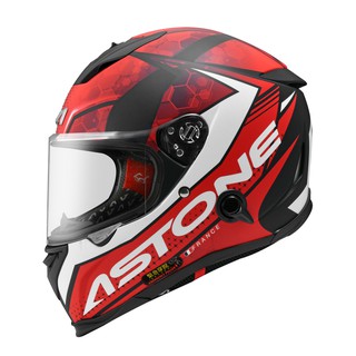 【ASTONE】GTB800 AO11(平光黑/紅) 全罩式安全帽