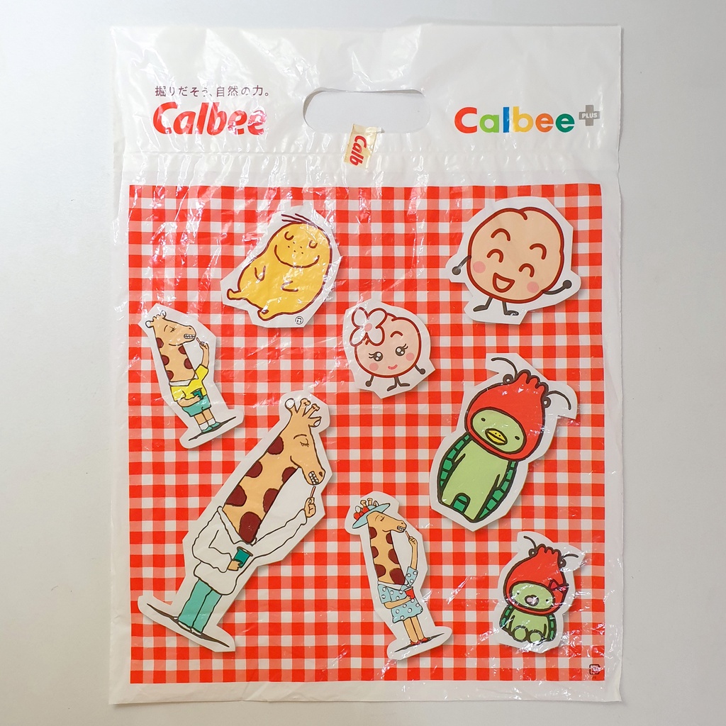 日本 Calbee 卡樂比 塑膠 提袋 ♥ 正品 ♥ 現貨 ♥彡