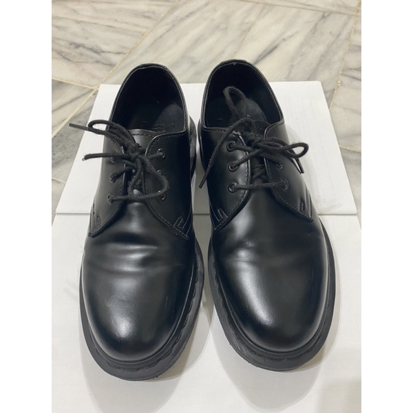 降價賣 DR. MARTENS 馬汀大夫 3孔馬丁鞋 1461 MONO SMOOTH BLACK 皮鞋 全黑款 38號